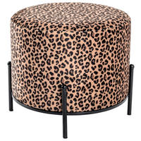 HOCKER in Metall, Textil, Holzwerkstoff Multicolor, Schwarz  - Multicolor/Schwarz, Design, Holzwerkstoff/Textil (48/40/48cm)