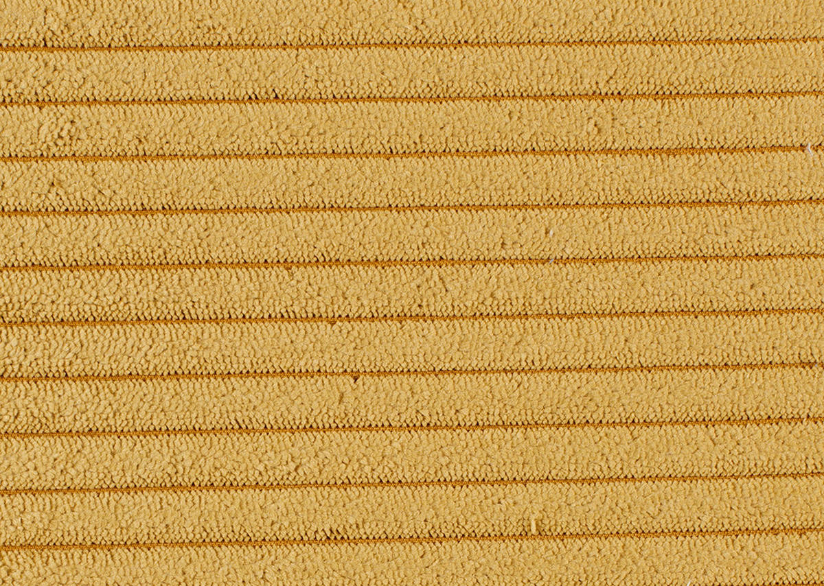 BIGSOFA Cord Senfgelb  - Senfgelb/Schwarz, MODERN, Kunststoff/Textil (234/93/190cm) - Carryhome