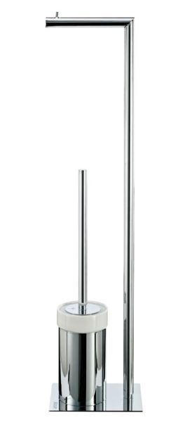 WC-BÜRSTENKOMBINATION - Chromfarben/Weiß, Basics, Keramik/Kunststoff (12,5/70/17cm) - Joop!