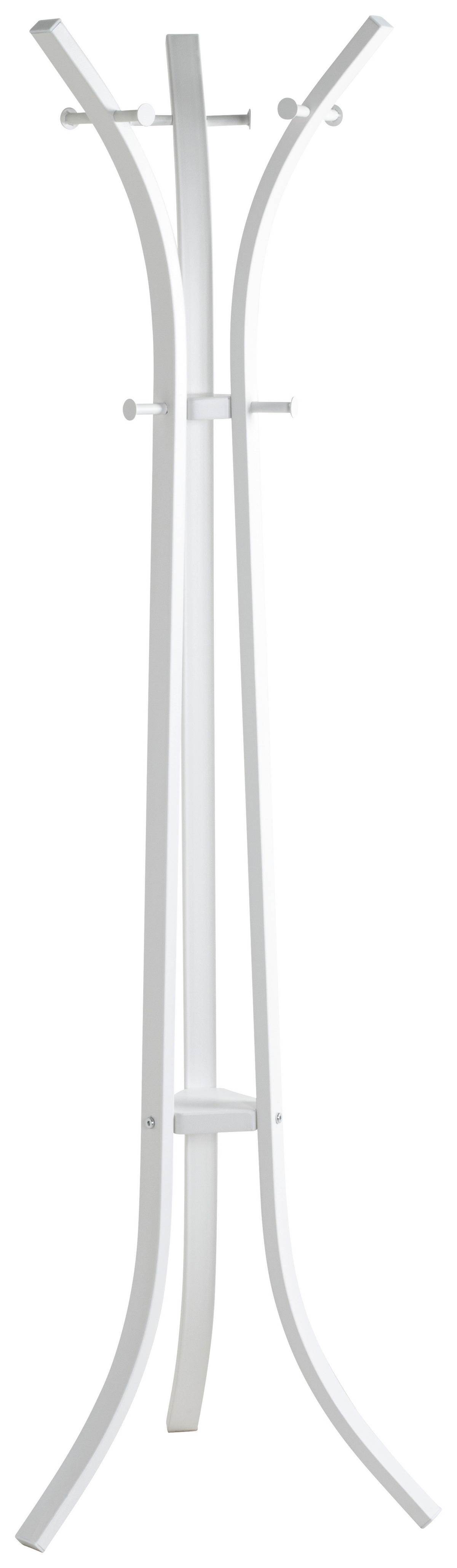 GARDEROBENSTÄNDER in Weiß 45/177/45 cm   - Weiß, Basics, Metall (45/177/45cm)
