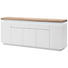 SIDEBOARD - Eichefarben/Weiß, Design, Holz/Holzwerkstoff (200/81/40cm) SIDEBOARD - Eichefarben/Weiß, Design, Holz/Holzwerkstoff (200/81/40cm)