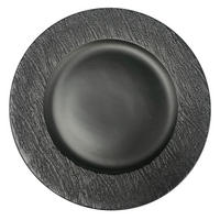 PLATZTELLER Black Rock 30,7 cm  - Schwarz, Design, Keramik (30,7cm) - Novel