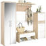 SCHUHSCHRANK Hochglanz, lackiert Champagner, Eichefarben - Champagner/Eichefarben, Design, Metall (59/145/37cm) - Moderano