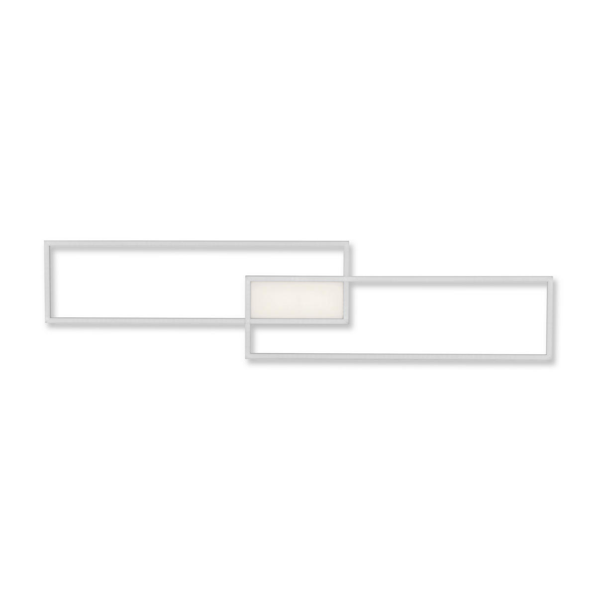 LED-Deckenleuchte 109,5/25,5/6 cm   - Silberfarben, Basics, Kunststoff/Metall (109,5/25,5/6cm)
