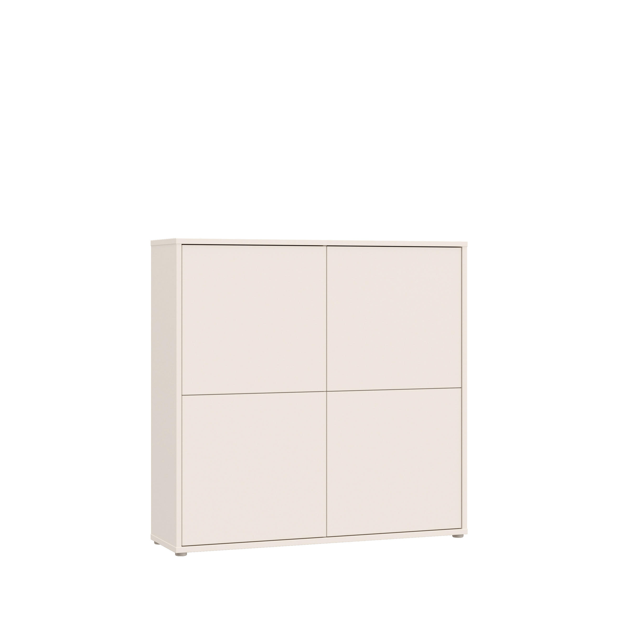 HIGHBOARD  124,5/121,5/34,9 cm  - Sandfarben/Grau, MODERN, Holzwerkstoff/Kunststoff (124,5/121,5/34,9cm) - Carryhome
