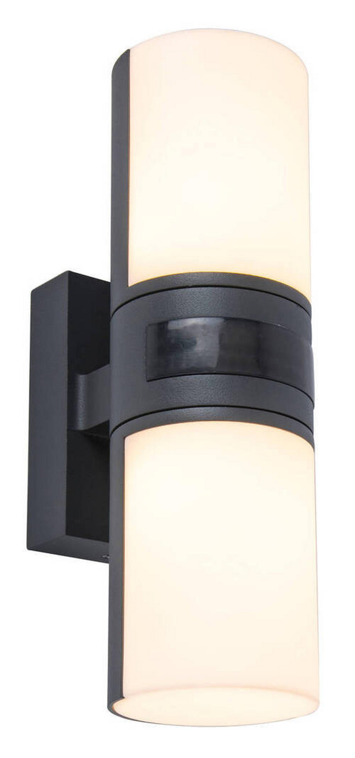 AUßENWANDLEUCHTE Cyra 7,8/24,5/12 cm   - Anthrazit/Weiß, Design, Kunststoff/Metall (7,8/24,5/12cm)