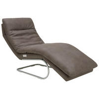 RELAXLIEGE Lederlook Braun  - Chromfarben/Braun, Design, Textil (75/91/170cm) - Chilliano
