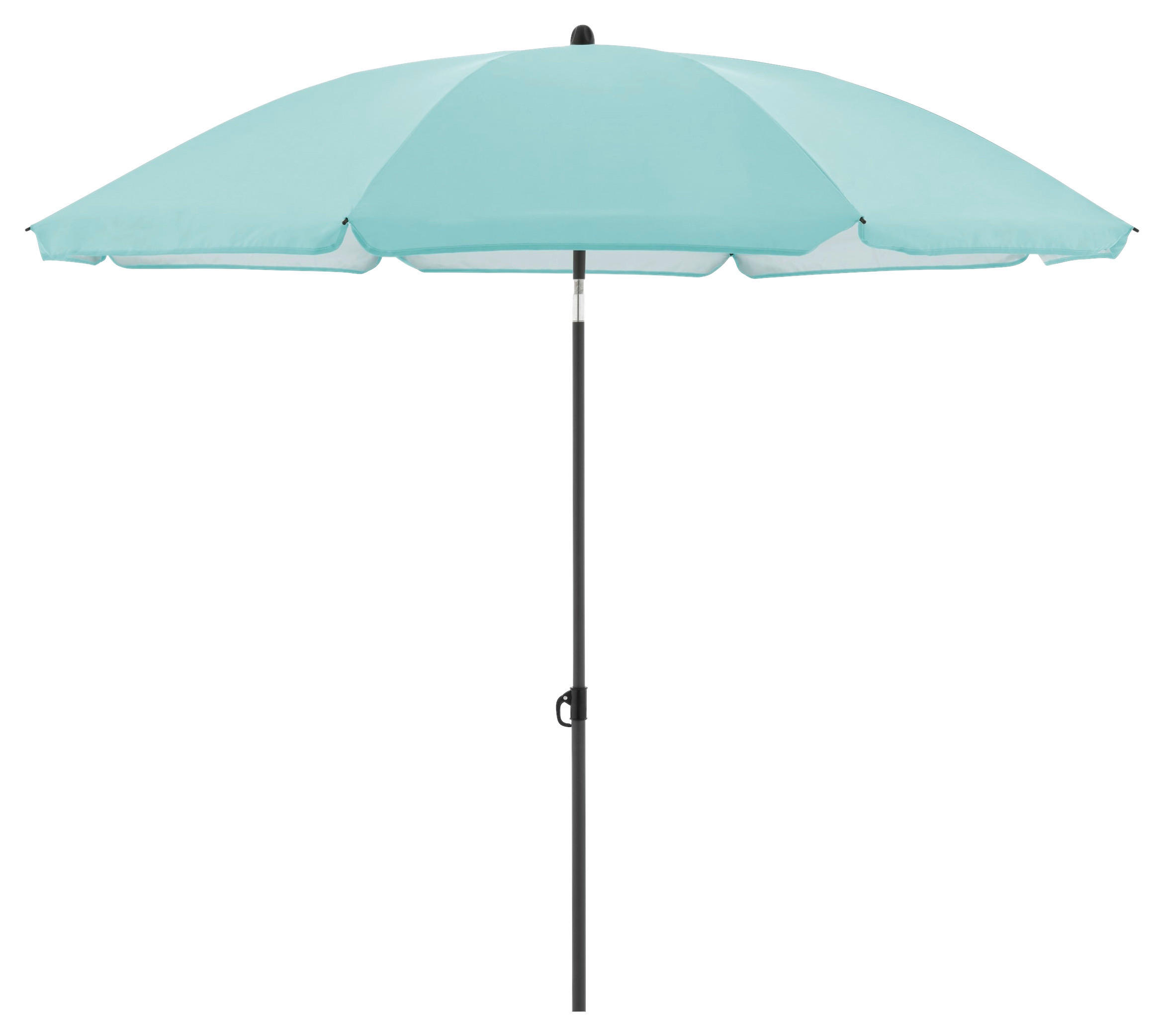 SONNENSCHIRM 160 cm Hellblau  - Anthrazit/Hellblau, Design, Textil/Metall (160/160cm) - Doppler