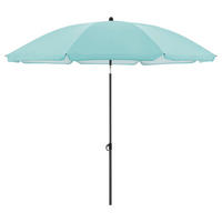SONNENSCHIRM 160 cm Hellblau  - Anthrazit/Hellblau, Design, Textil/Metall (160/160cm) - Doppler