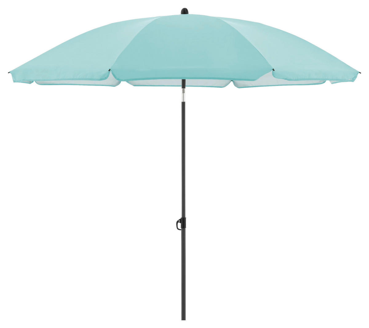 SONNENSCHIRM 160 cm Hellblau  - Anthrazit/Hellblau, Design, Textil/Metall (160/160cm) - Doppler