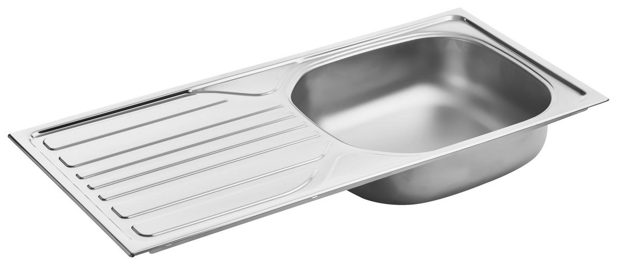SPÜLE 11-103-80  - Edelstahlfarben, Basics, Metall (86/43,5cm) - Carryhome