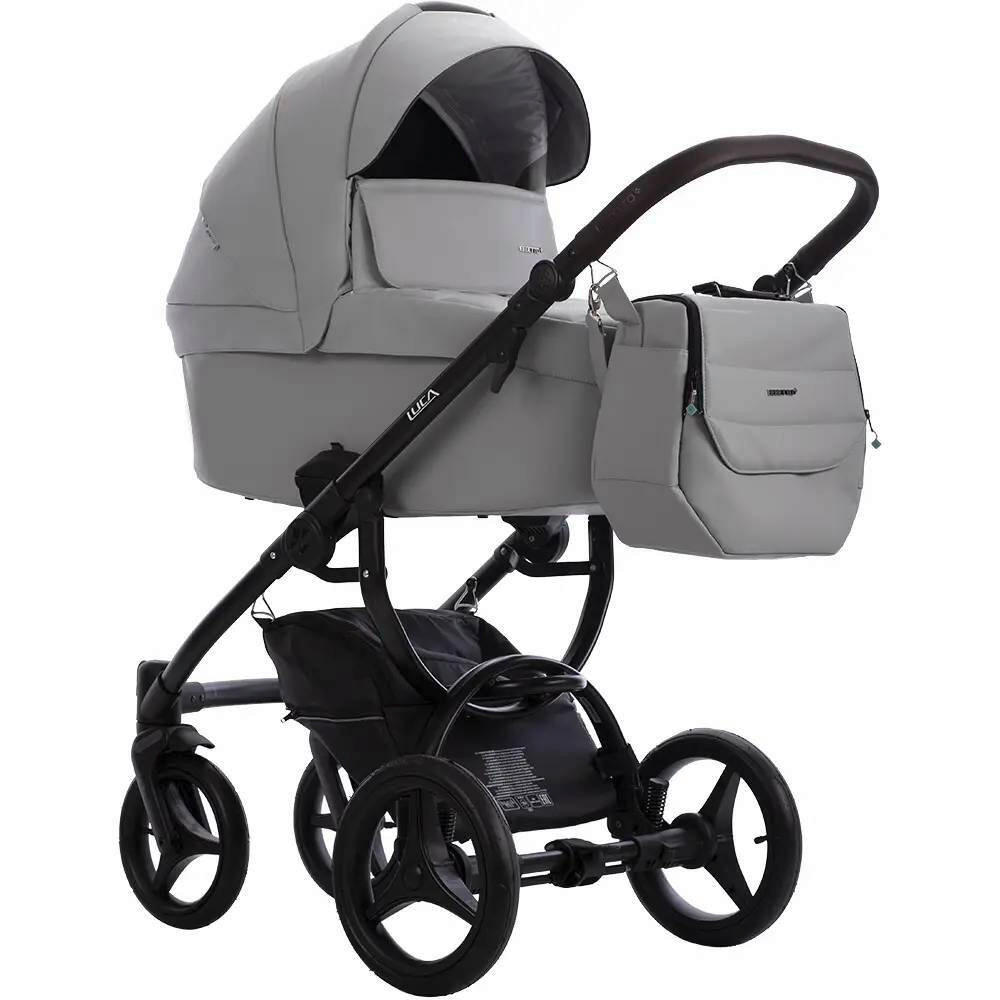 DJEČJA KOLICA LUCA PRO  Luca Pro  - svijetlo siva, Basics, tekstil/metal (50/90/50cm) - BEBETTO
