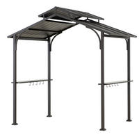 PAVILLON 242/248/153 cm Stahl  - Braun, Basics, Metall (242/248/153cm) - Modante
