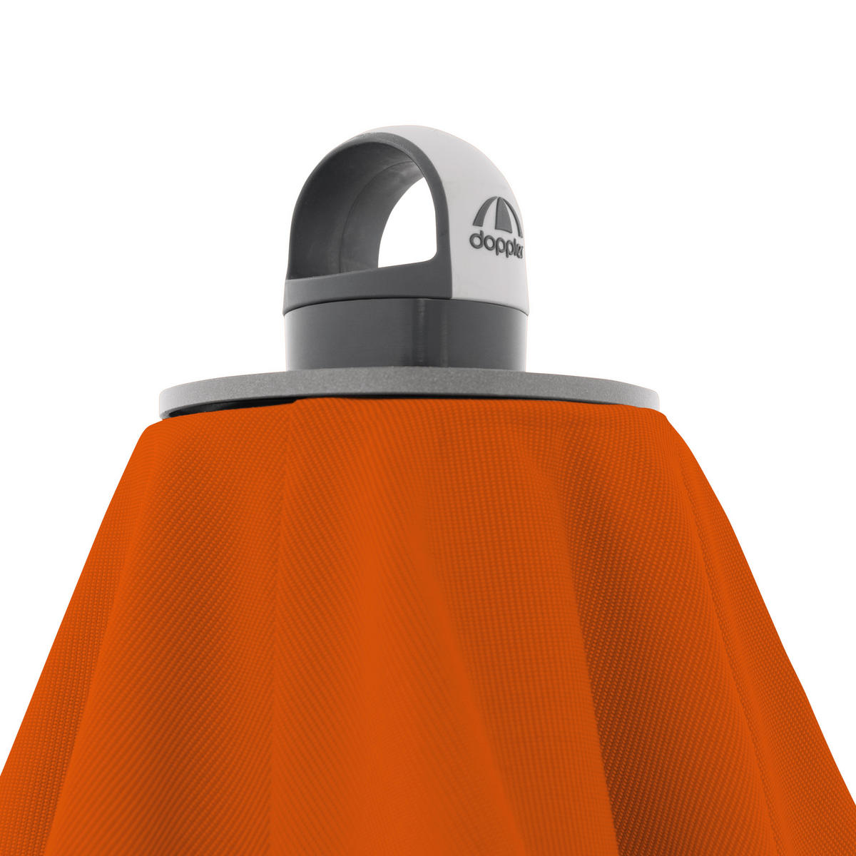 AMPELSCHIRM 300x300 cm  - Terracotta/Hellgrau, Basics, Textil/Metall (300/300cm) - Doppler