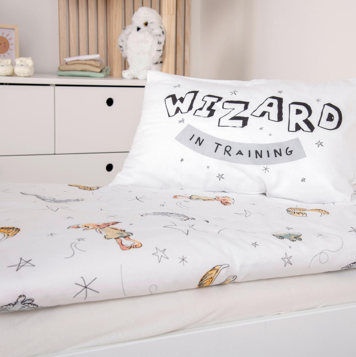 BABYBETTWÄSCHE Harry Potter Flanell 100/135 cm  - Weiß, Basics, Textil (100/135cm) - baby best