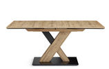 ESSTISCH 110-150/70/75,5 cm Schwarz, Eichefarben rechteckig  - Eichefarben/Schwarz, Design (110-150/70/75,5cm) - Cantus