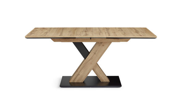 ESSTISCH in Holzwerkstoff 130(170)/85/75,5 cm - Eichefarben/Schwarz, Design, Holzwerkstoff (130(170)/85/75,5cm) - Cantus