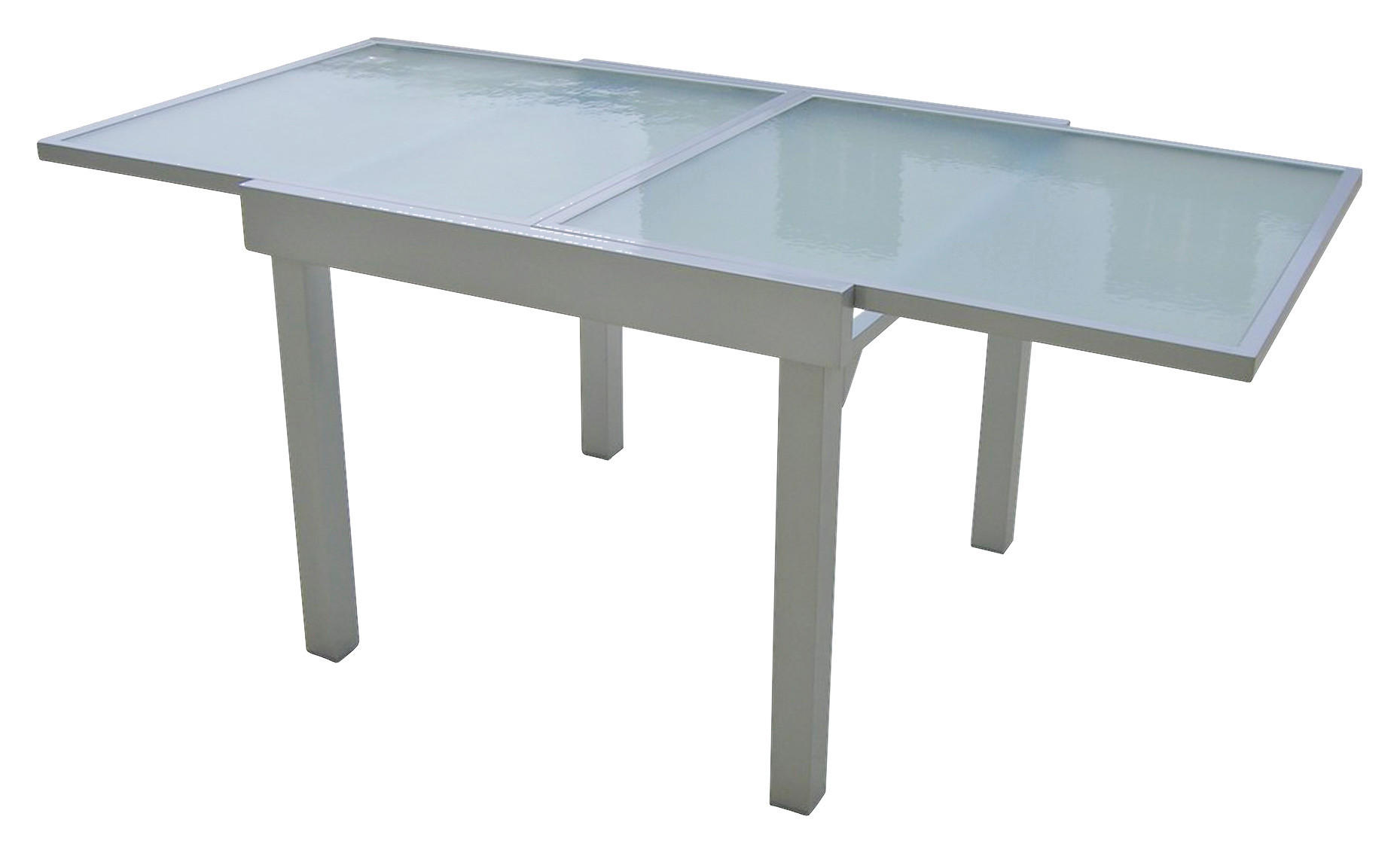 GARTENTISCH 90/90/75 cm  - Grau, MODERN, Glas/Metall (90/90/75cm) - Gardenson