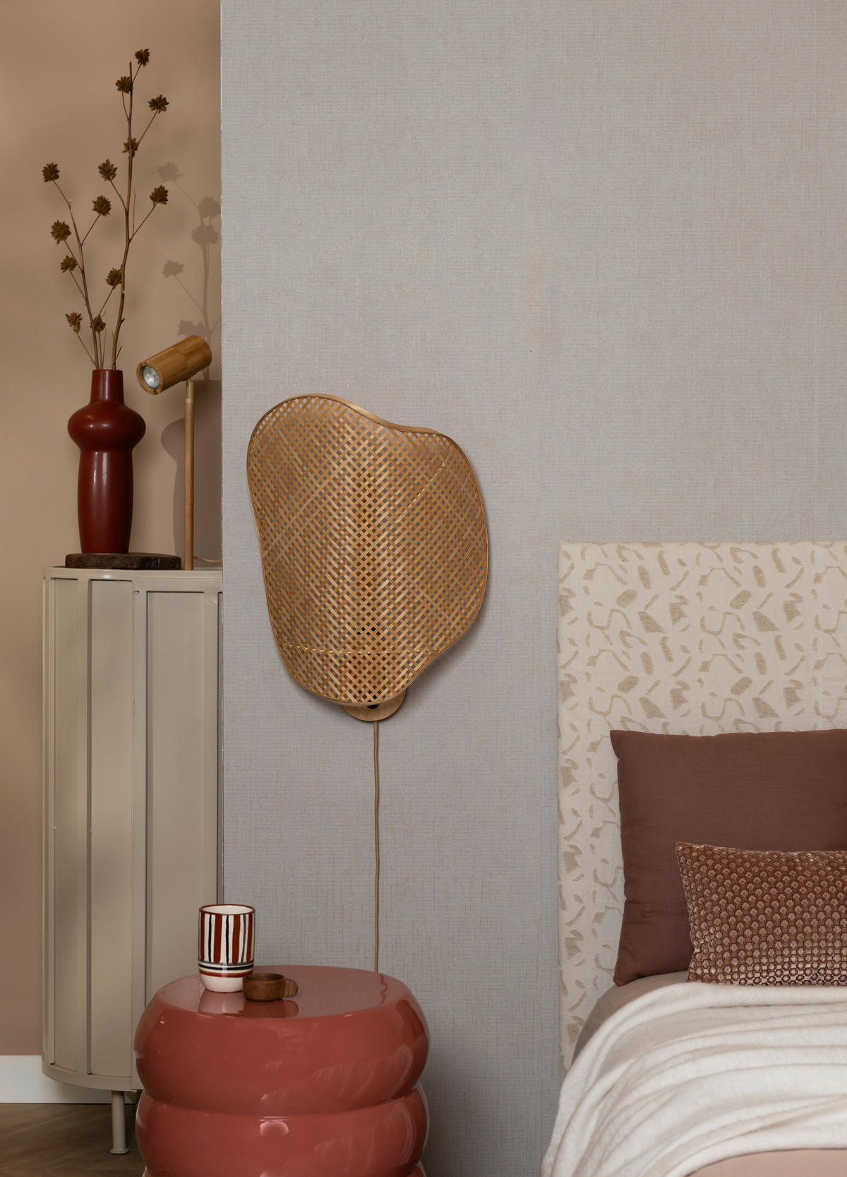 BORDSLAMPA 15,5/15,5/47 cm   - naturfärgad, Basics, naturmaterial (15,5/15,5/47cm) - Good & Mojo