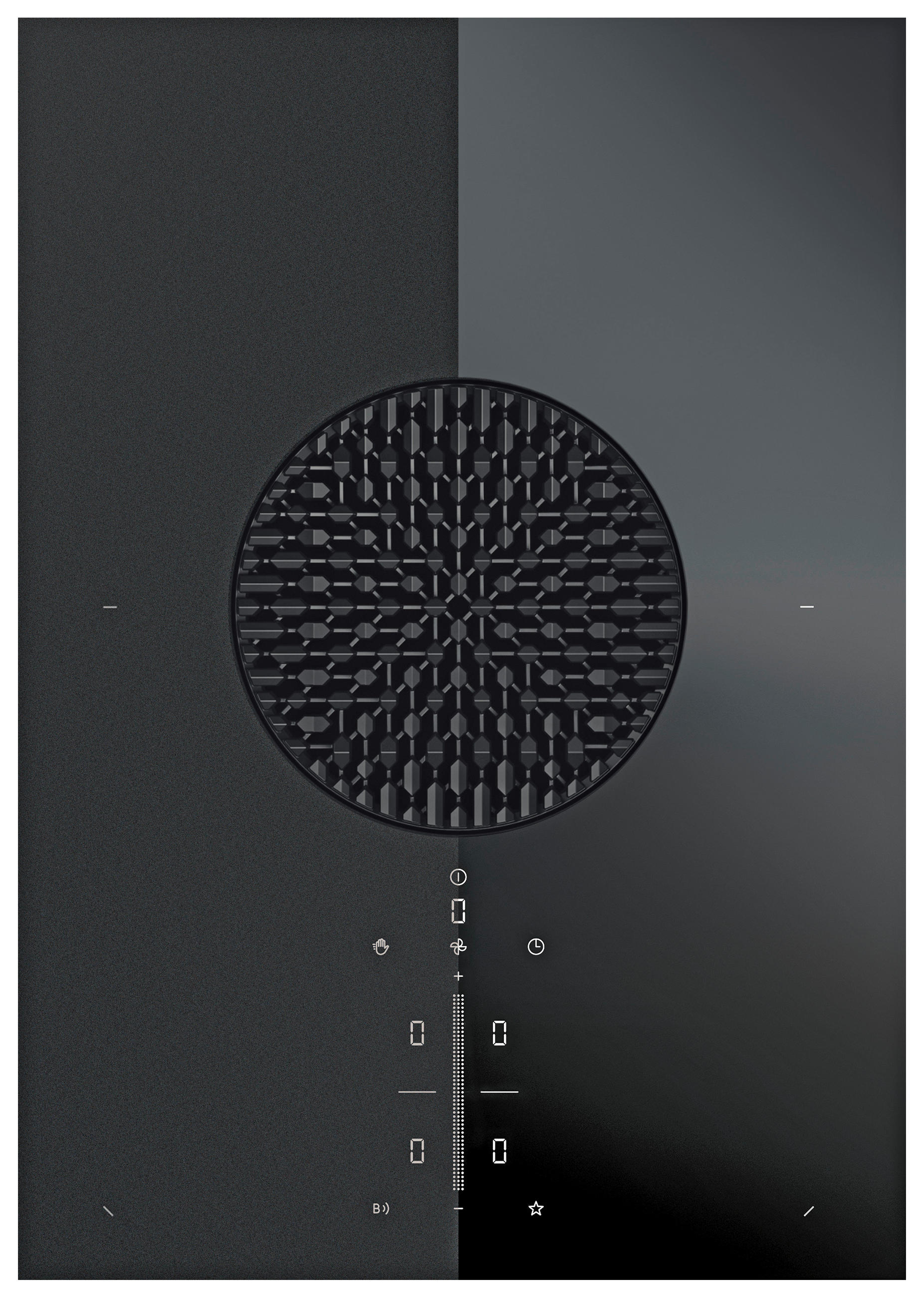 KOCHFELD-DUNSTABZUG-KOMBI - Schwarz, Konventionell, Glas/Metall (80,2/19,9/48,7cm) - Bora