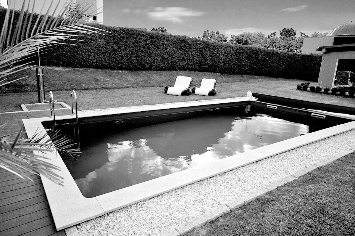 POOL KWAD 600/300/150 cm  - Weiß, MODERN, Kunststoff (600/300/150cm)