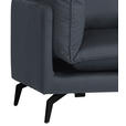 ECKSOFA Anthrazit Samt  - Anthrazit/Schwarz, Design, Textil/Metall (241/200cm) - Carryhome