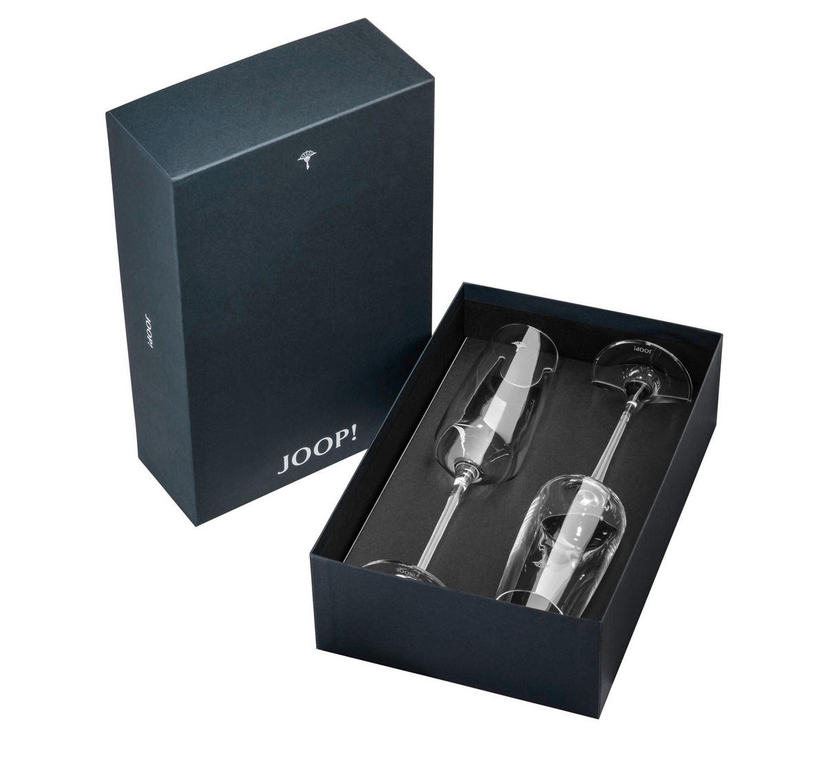 CHAMPAGNERGLAS Single Cornflower 250 ml 2-teilig  - Design, Glas (6,0/24,5cm) - Joop!