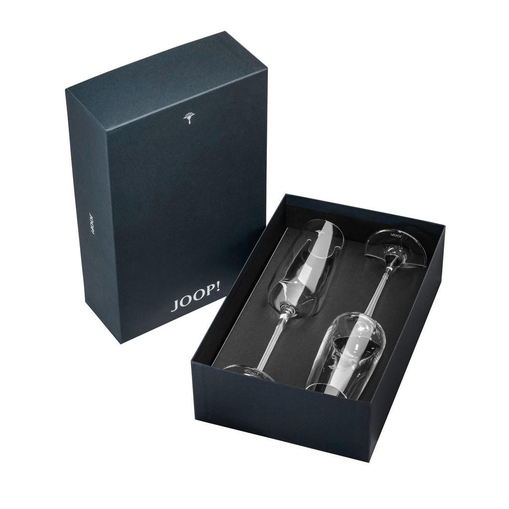 Thumbnail - Joop! Champagnerglas Single Cornflower, Glas, 2-teilig, 250 ml, 24.5 cm, Essen & Trinken, Gläser, Champagner- & Sektgläs...