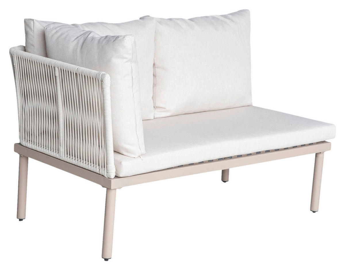 LOUNGEGARNITUR  215/170 cm  Akazie massiv Eisen  - Creme/Akaziefarben, MODERN, Holz/Textil (215/170cm) - Ambia Garden