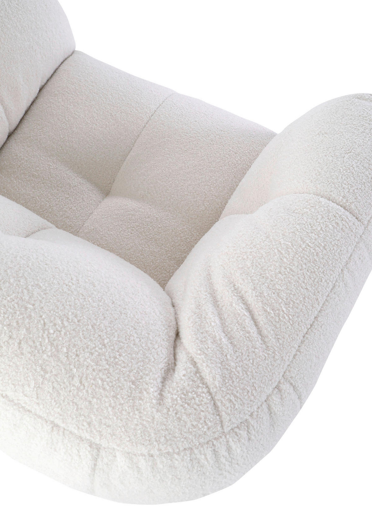 Fotoliu țesătură plată  - alb/negru, Design, plastic/textil (100/70/85cm) - Xora