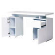 SCHREIBTISCH 140/55/76 cm  in Weiß  - Weiß, KONVENTIONELL, Holzwerkstoff (140/55/76cm) - Venda