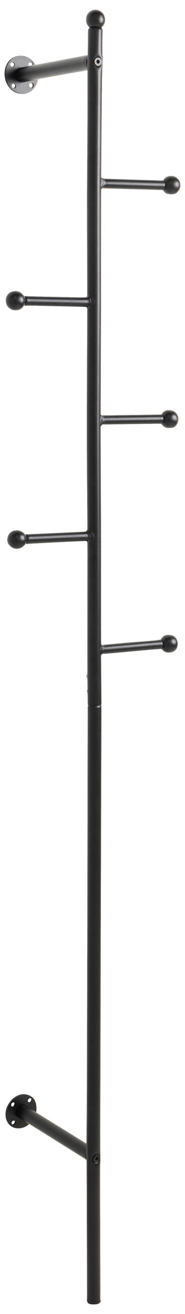 KLEIDERSTÄNDER in Schwarz 24,6/171,2/20,7 cm   - Schwarz, MODERN, Metall (24,6/171,2/20,7cm) - MID.YOU