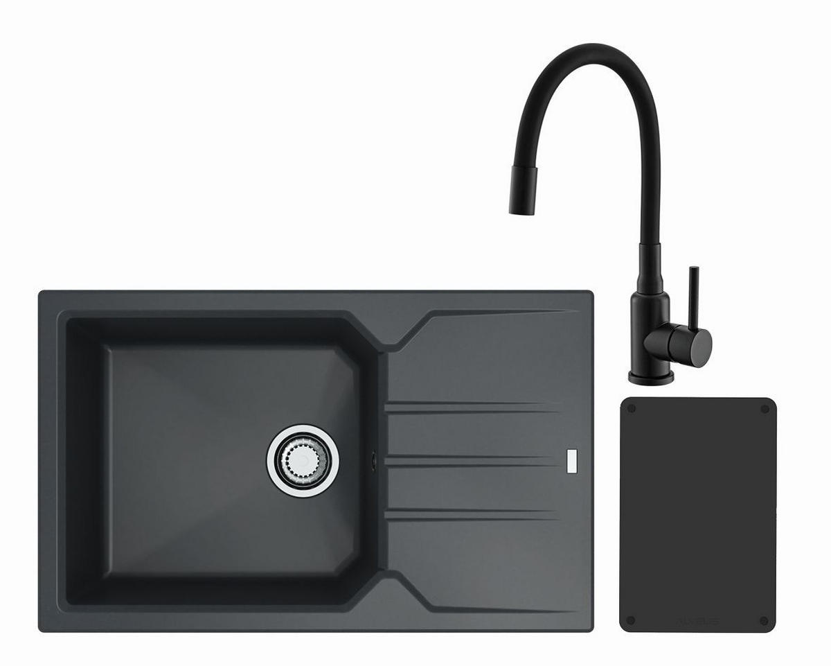 SET SUDOPERA I SLAVINE   78/48/18 cm         - crna, Design, kamen (78/48/18cm)