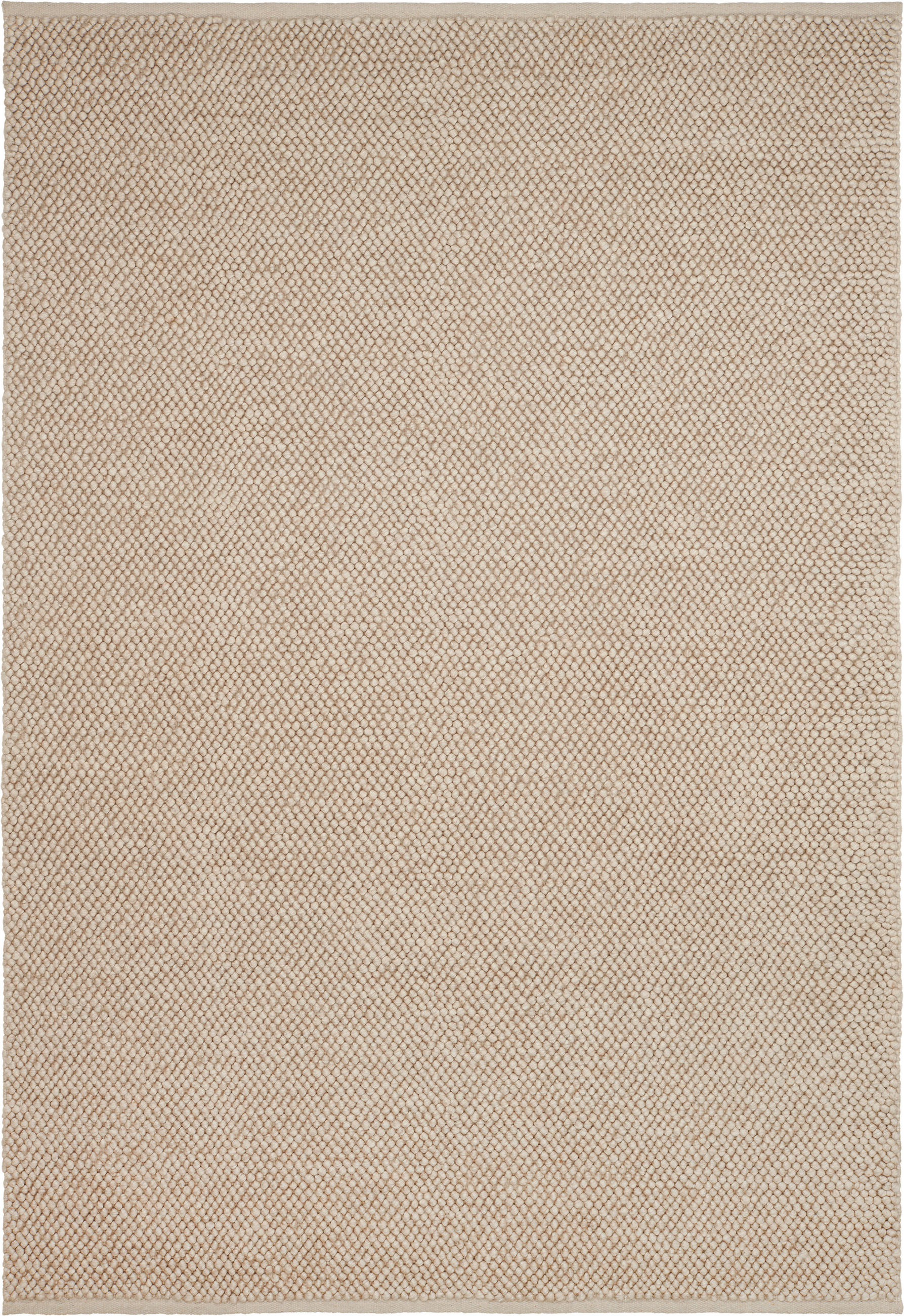 HANDWEBTEPPICH 90/160 cm Creme  - Creme, Natur, Textil (90/160cm) - Linea Natura