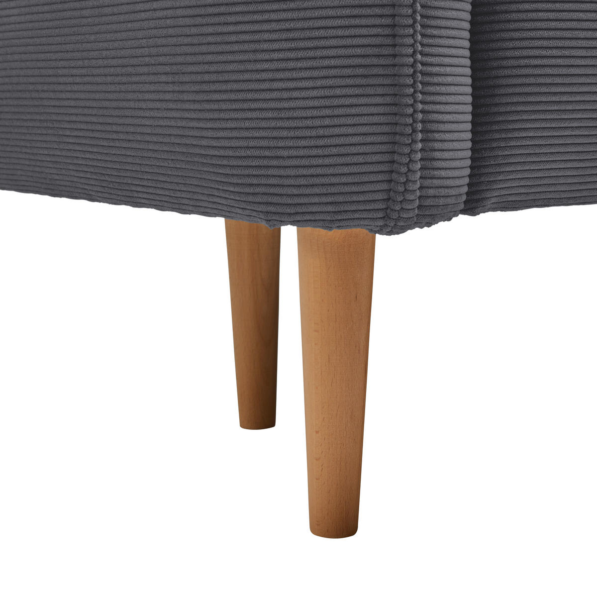 3-SITS SOFFA i manchester mörkgrå  - mörkgrå/naturfärgad, Modern, trä/textil (183/85/92cm) - MID.YOU