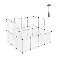 HEIMTIERGEHEGE - Transparent/Schwarz, Trend, Kunststoff/Metall (143/92/108cm) - Boxxx