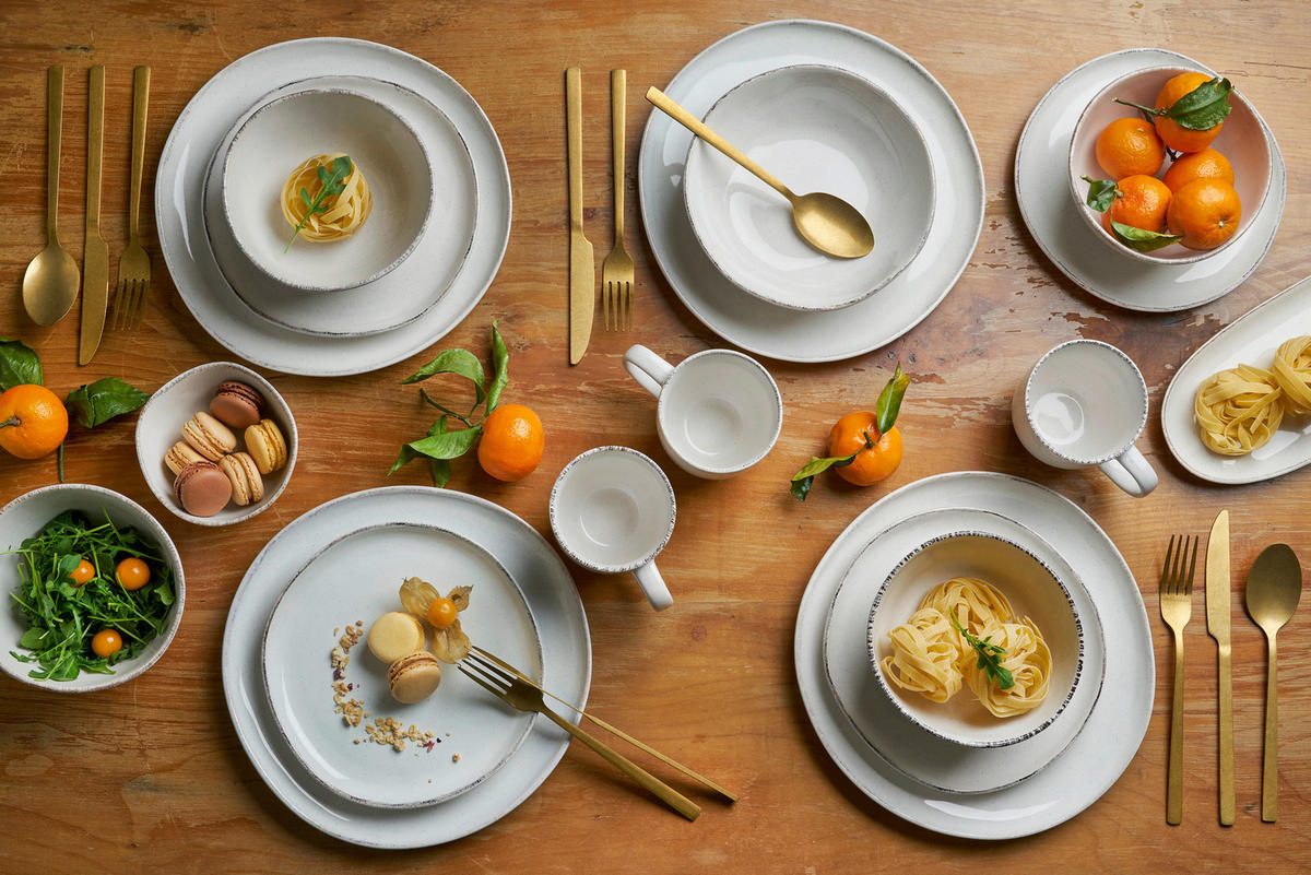 PLATTE - Creme, Basics, Keramik (34/12,5/2,1cm) - Van Well