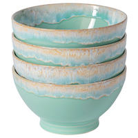 SCHÜSSELSET GRESPRESSO 4-teilig  - Türkis, Basics, Keramik (15/8cm) - Costa Nova