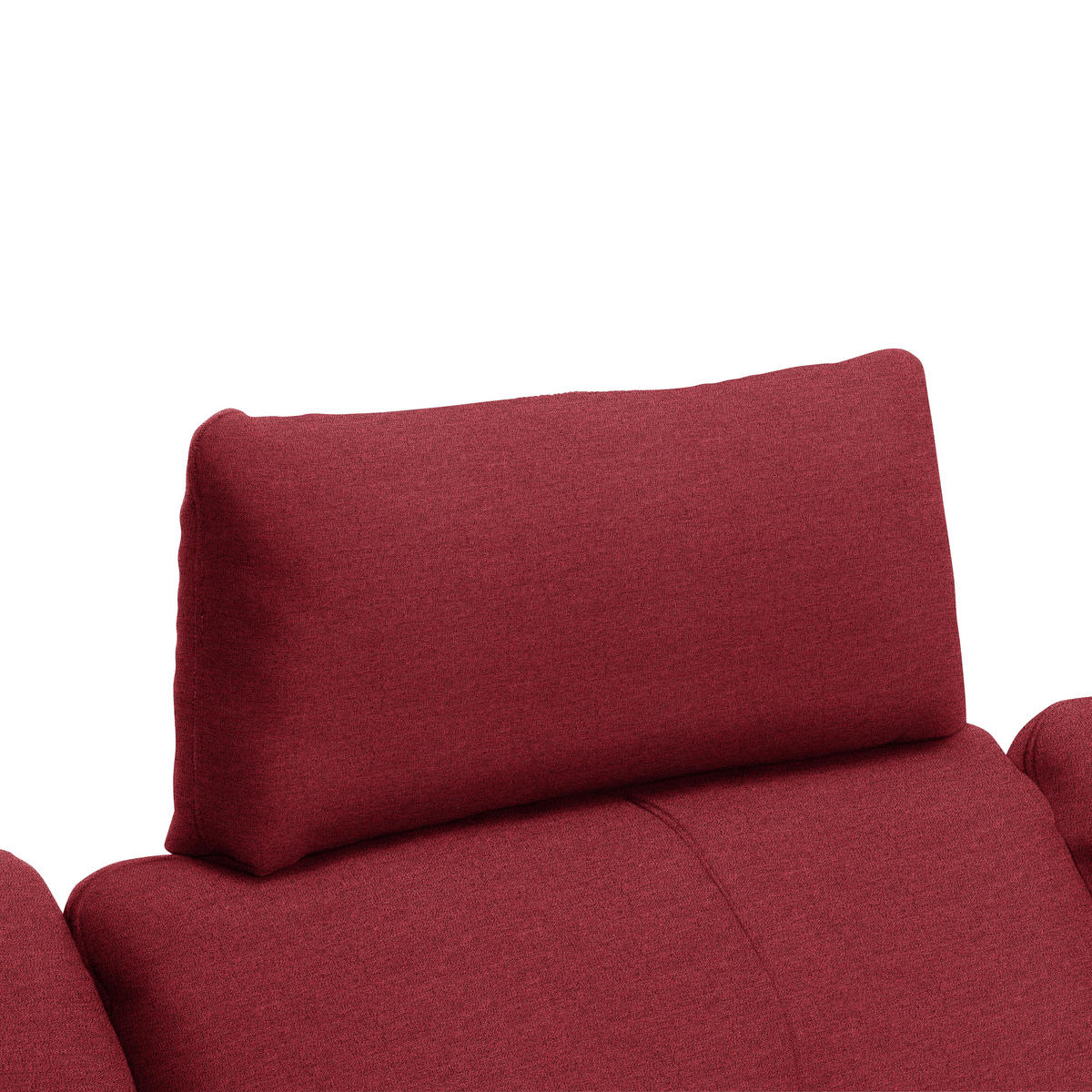 ECKSOFA in Webstoff Bordeaux  - Bordeaux/Schwarz, Design, Textil/Metall (301/179cm) - Chilliano