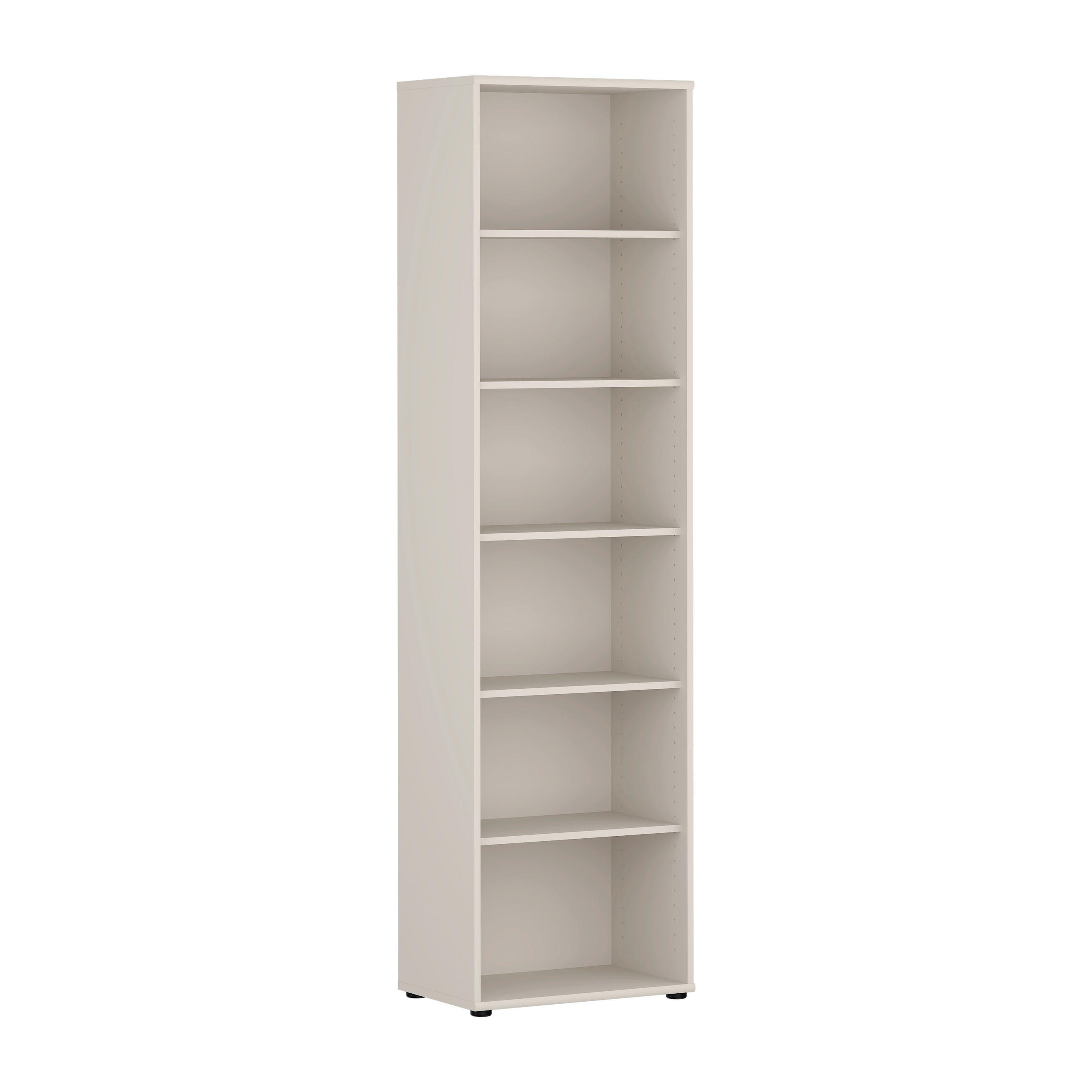 REGAL Sandfarben  - Sandfarben/Schwarz, Design, Holzwerkstoff/Kunststoff (54/197,5/34,8cm)