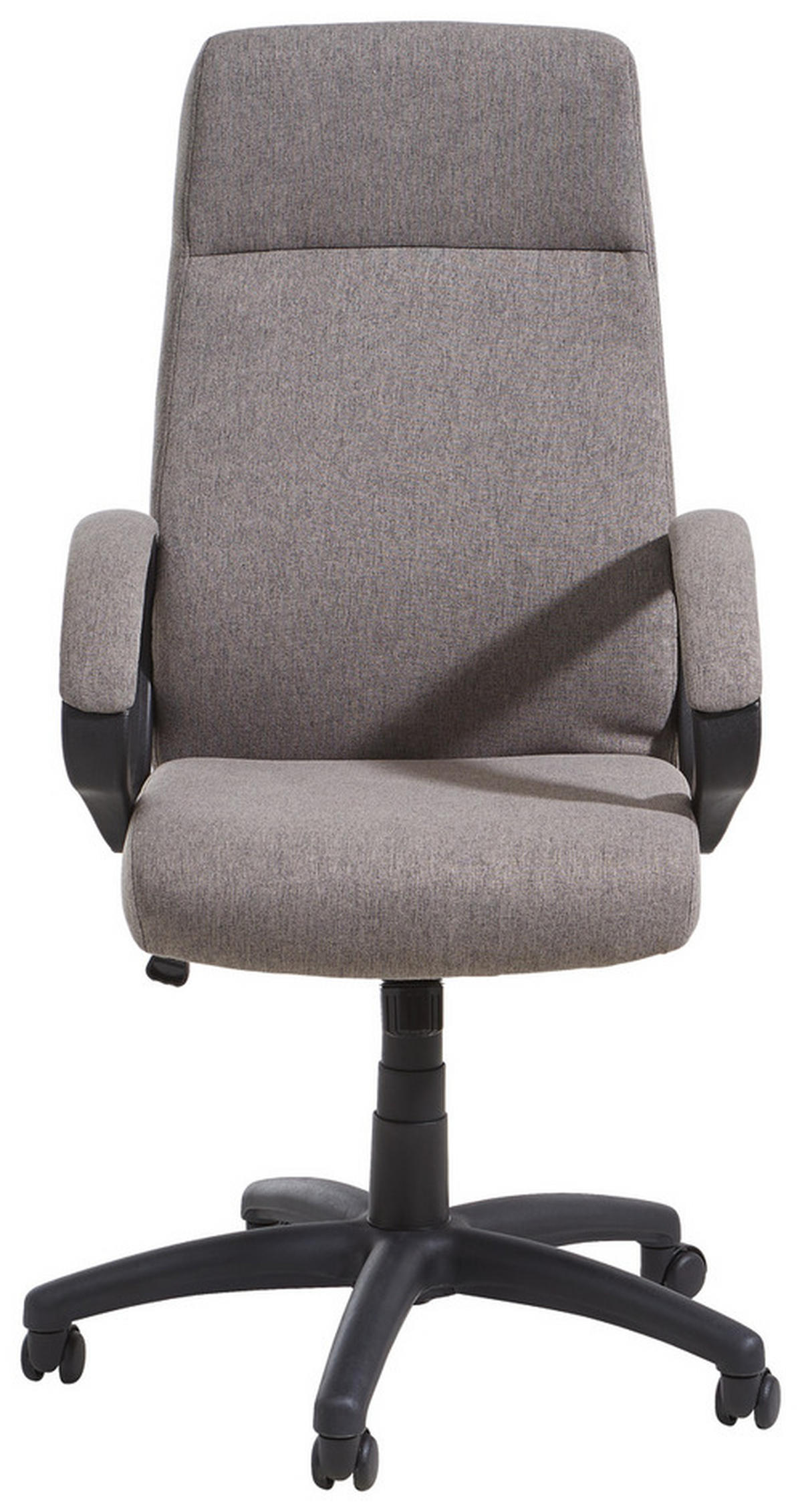DREHSTUHL  in Webstoff Grau, Schwarz  - Schwarz/Grau, KONVENTIONELL, Kunststoff/Textil (62/110-120/65cm) - Xora