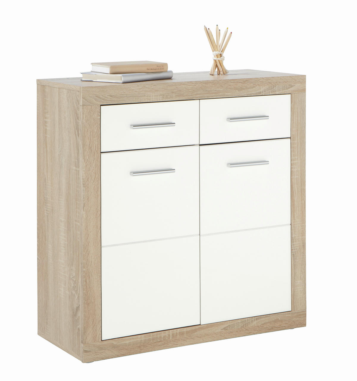 KOMMODE  in  - Silberfarben/Alufarben, Design, Holz/Holzwerkstoff (82/88cm) - Xora