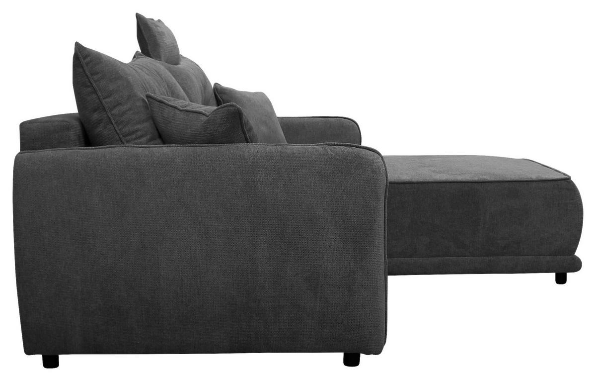 ECKSOFA FRESH Anthrazit Struktur  - Anthrazit/Beige, Design, Kunststoff/Textil (264/195cm) - MID.YOU