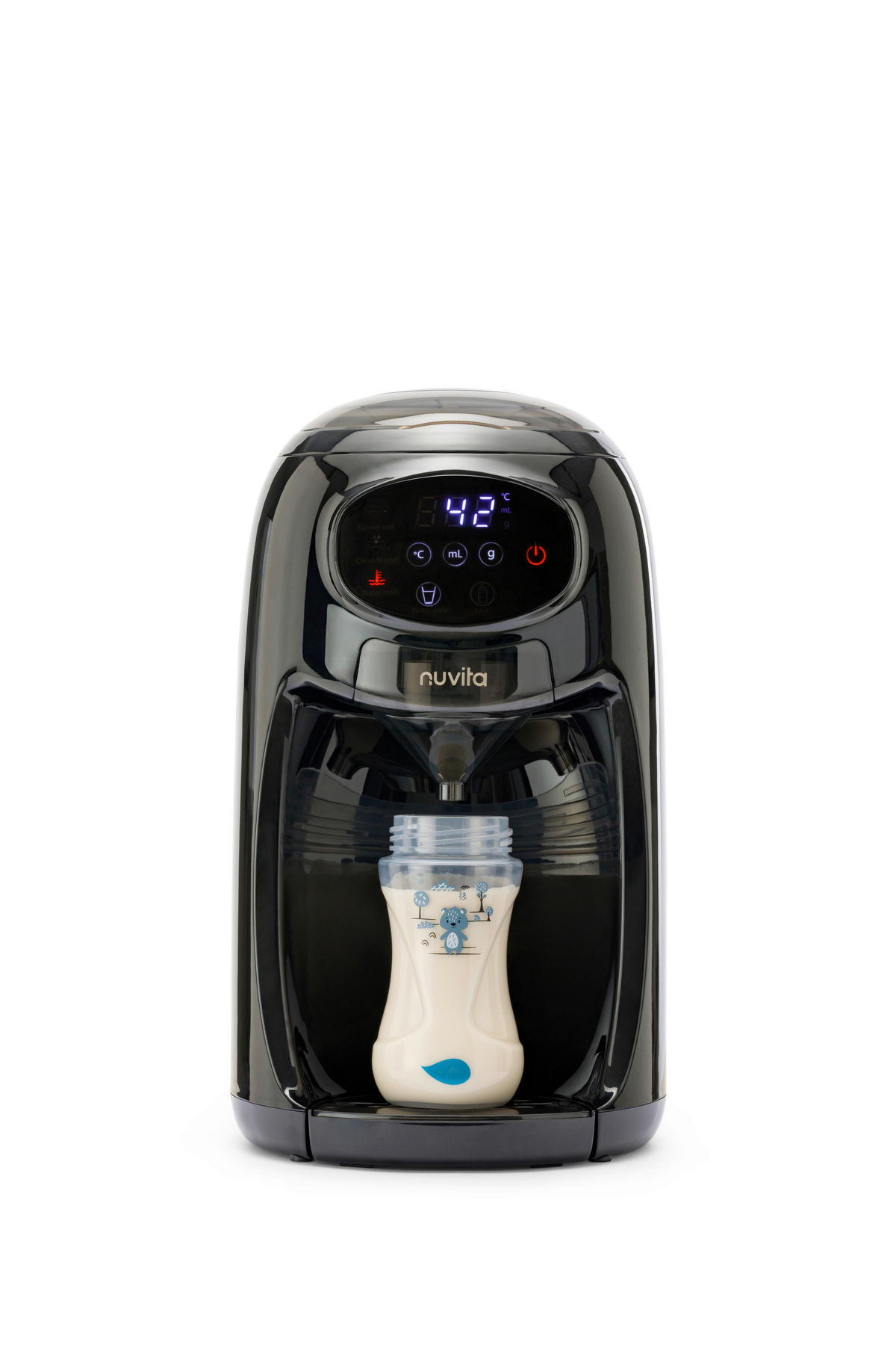 BABYNAHRUNGSZUBEREITER  - Schwarz, Basics, Kunststoff (27/29/42cm) - Nuvita