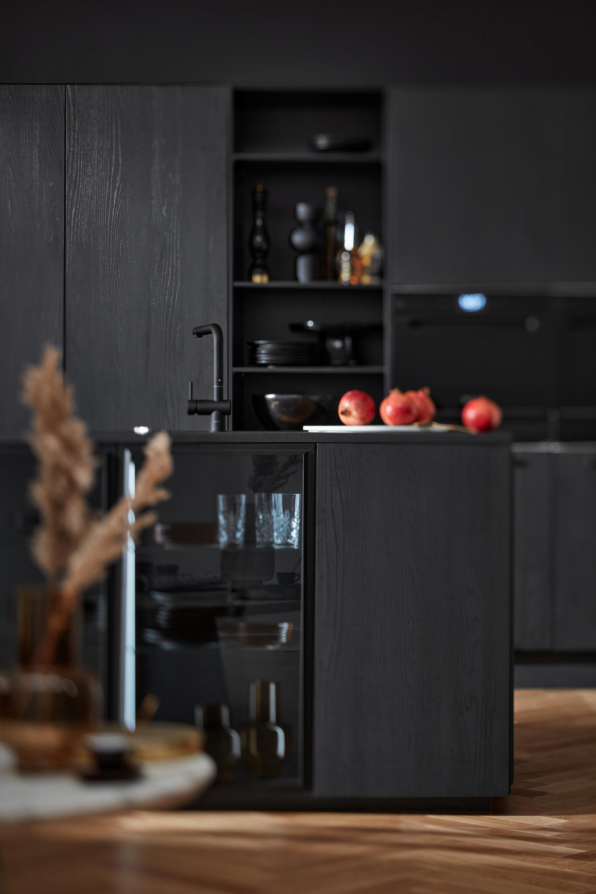 EINBAUKÜCHE   - Eichefarben, Design, Holzwerkstoff - Dieter Knoll
