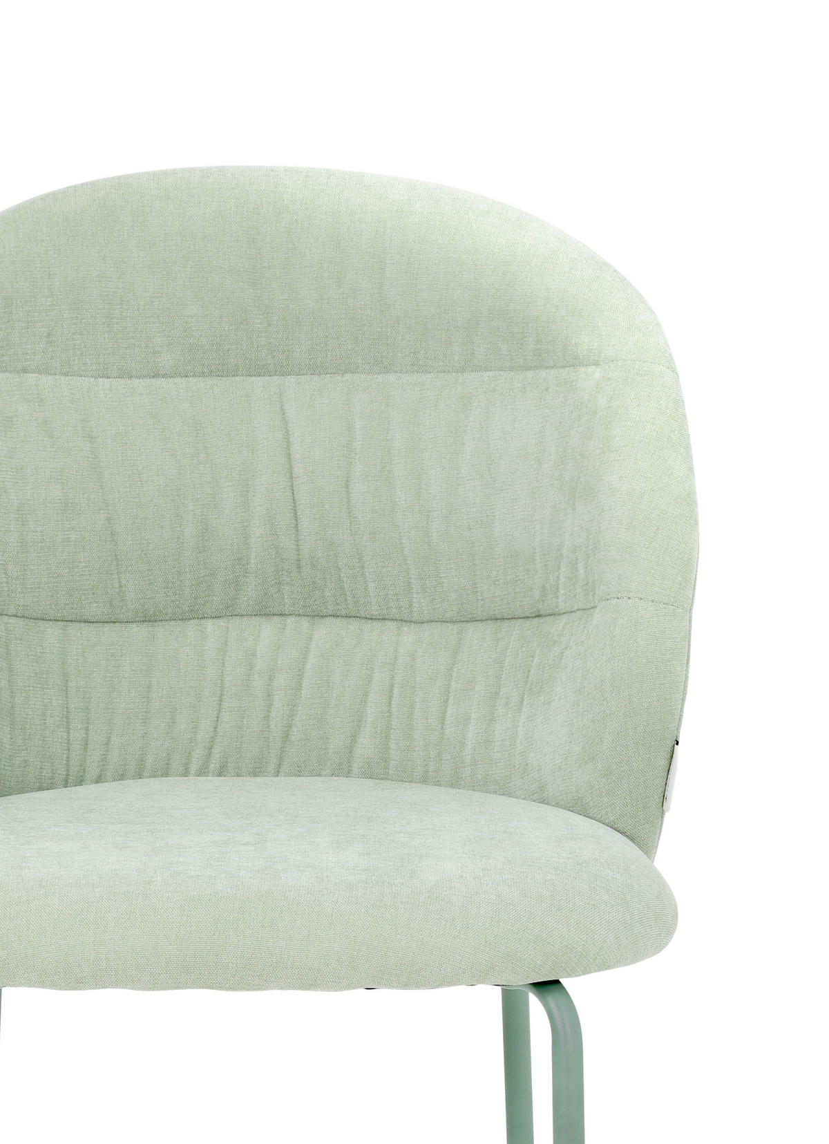 STUHL  in Stahl Chenille Metall, Textil  - Salbeigrün, Basics, Textil/Metall (51/83/59cm) - Tom Tailor