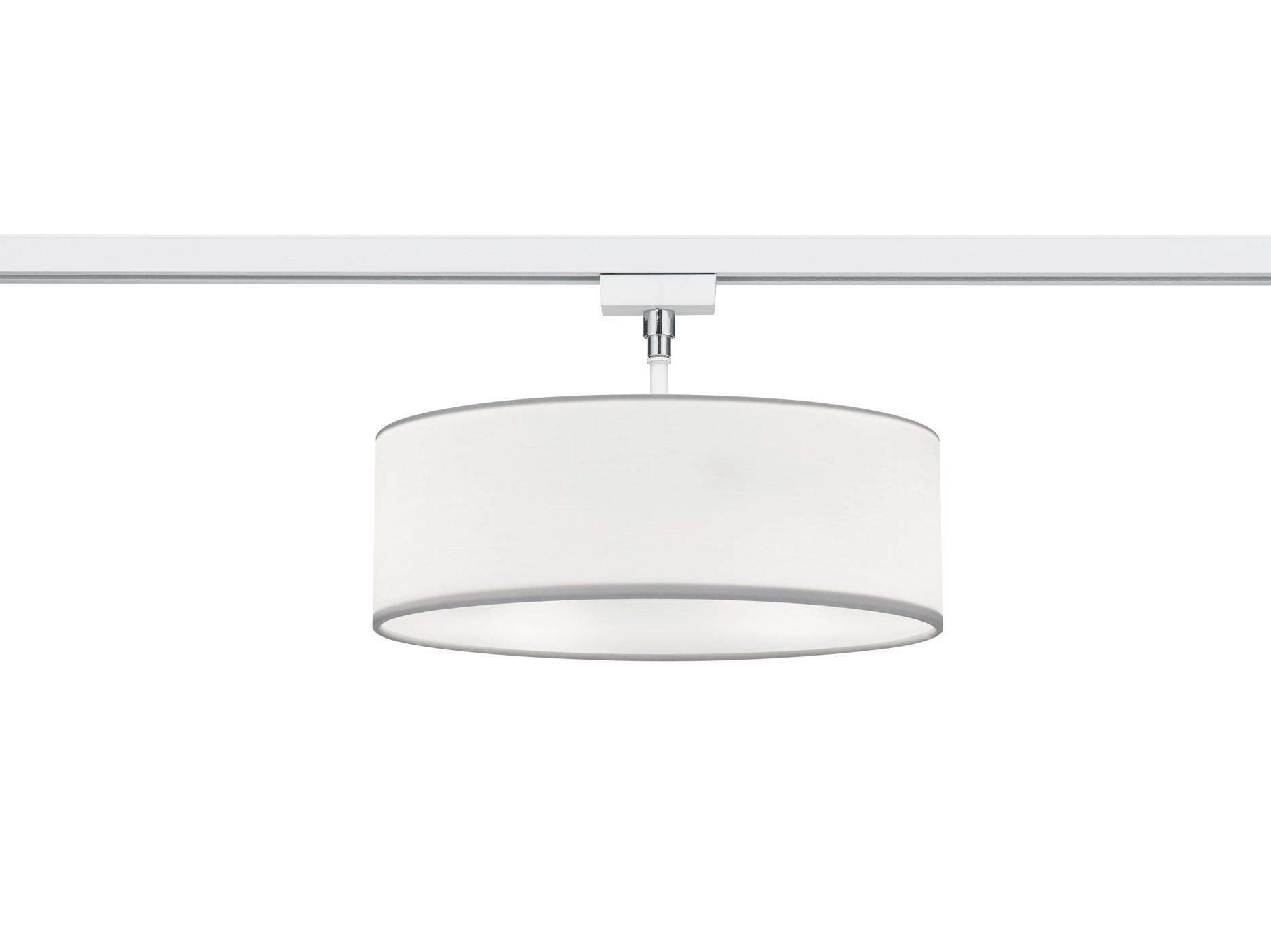 SCHIENENSYSTEM-HÄNGELEUCHTE DUOLINE TRACK-SYSTEM 30/16,3 cm   - Weiß, Design, Textil (30/16,3cm) - Trio Leuchten