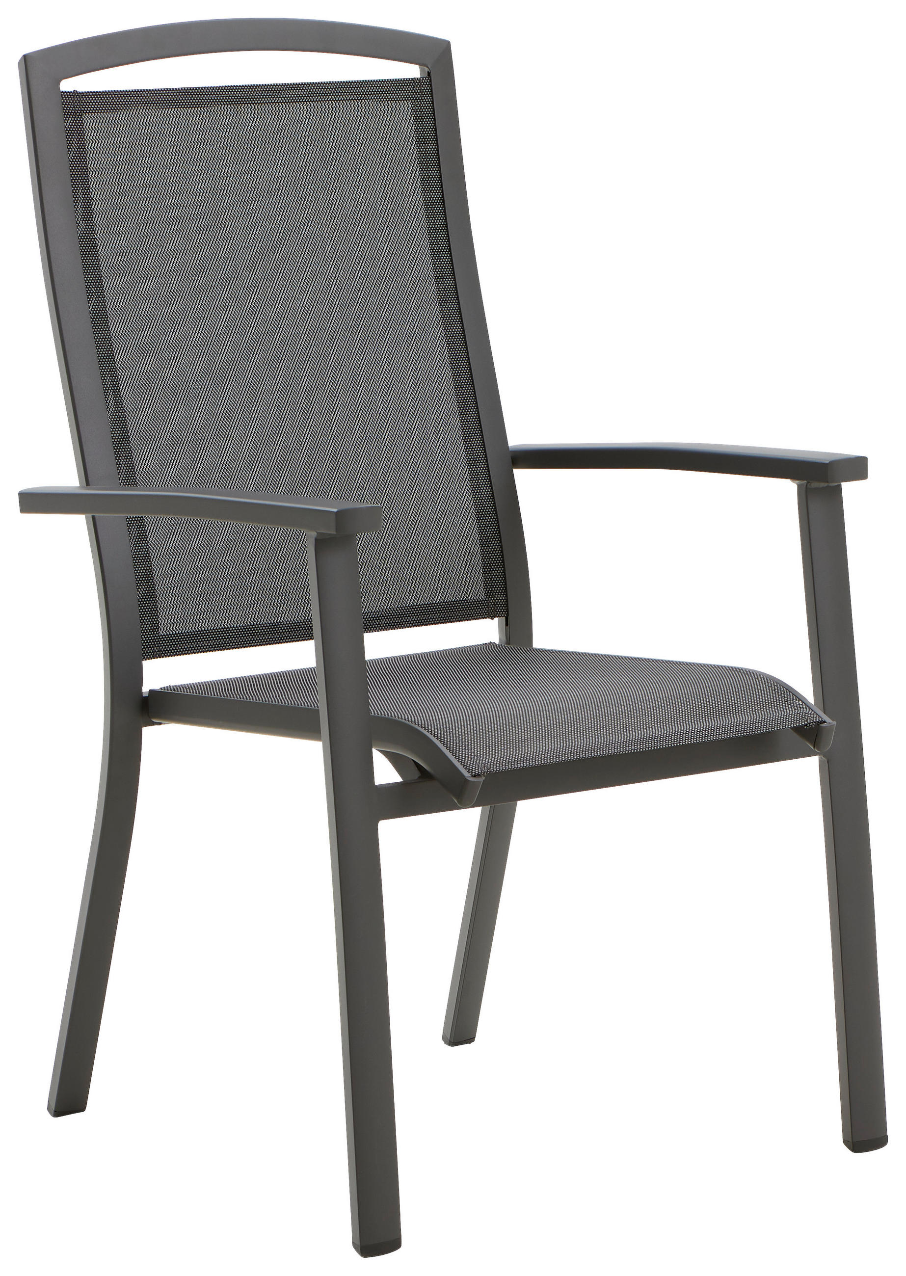 STAPELSESSEL Aluminium Anthrazit, Dunkelgrau  - Dunkelgrau/Anthrazit, Design, Textil/Metall (62/104/69cm) - Amatio