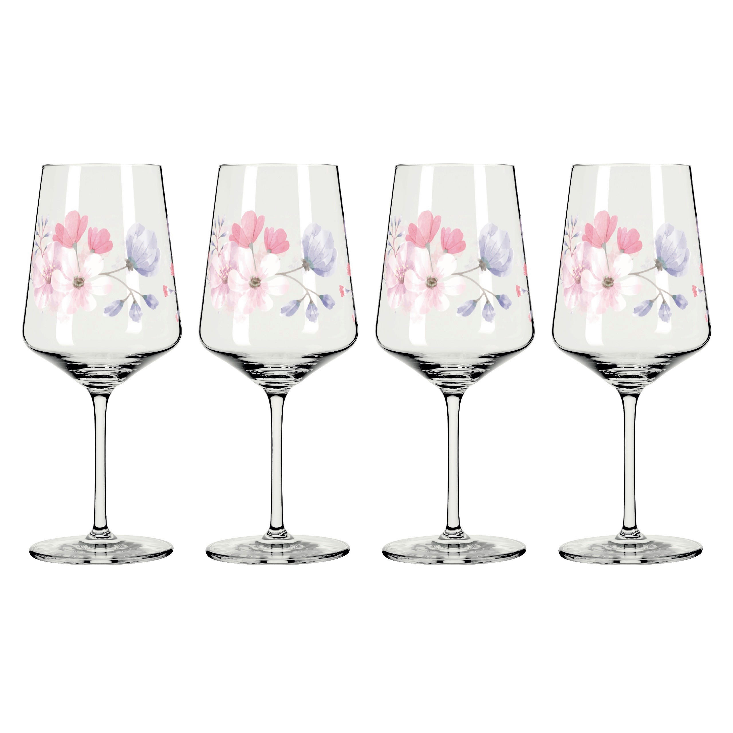 GLÄSERSET Sommersonett  4-teilig  - Pink/Transparent, Design, Glas (9.3/22.5cm) - Ritzenhoff