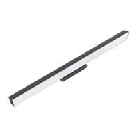 BADEZIMMER-WANDLEUCHTE Aqua  3/41.5/7 cm  - Schwarz, Design, Metall (3/41.5/7cm)